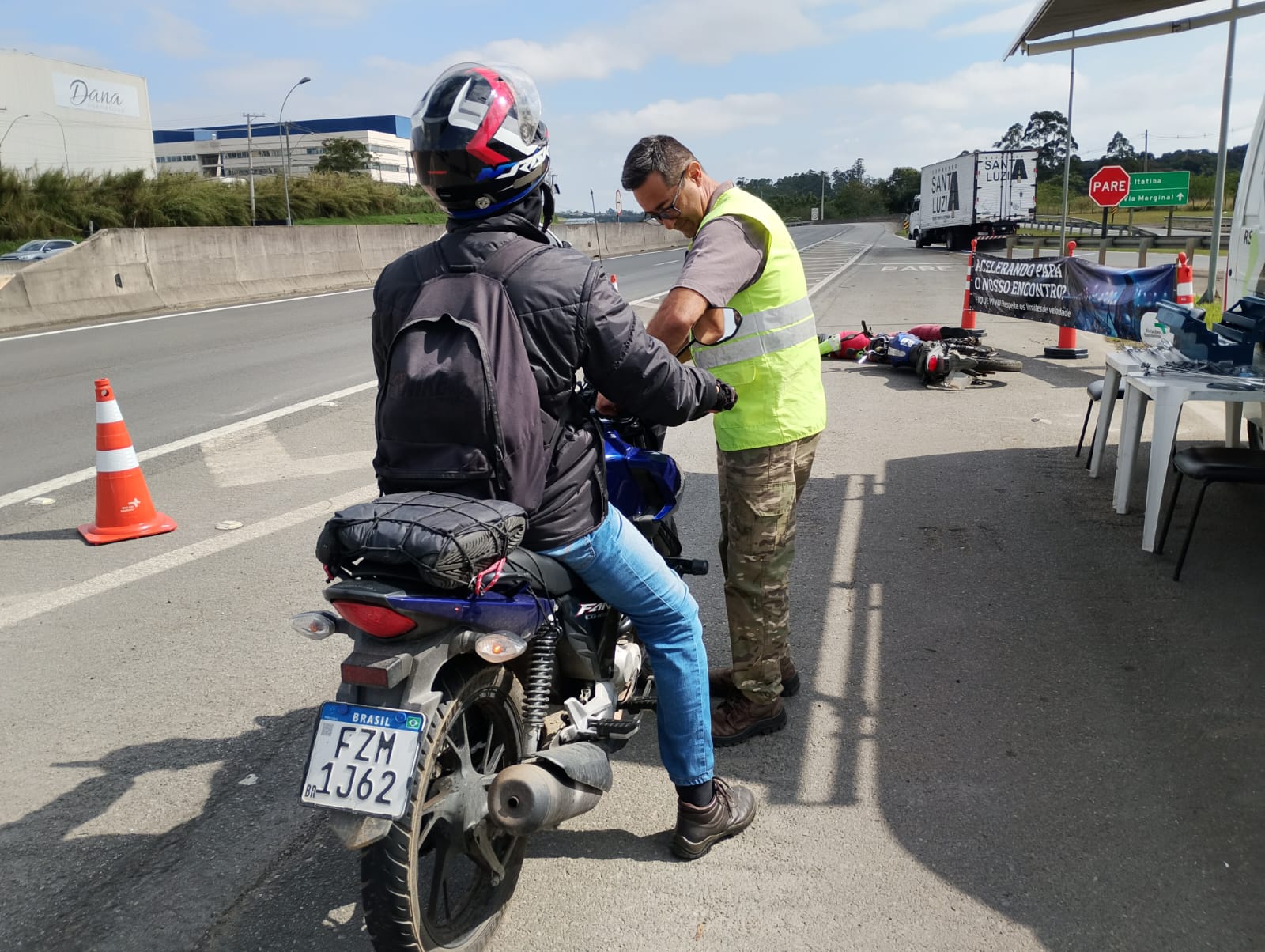 Ação com motociclistas marca início da Semana Nacional do Trânsito no Corredor Dom Pedro