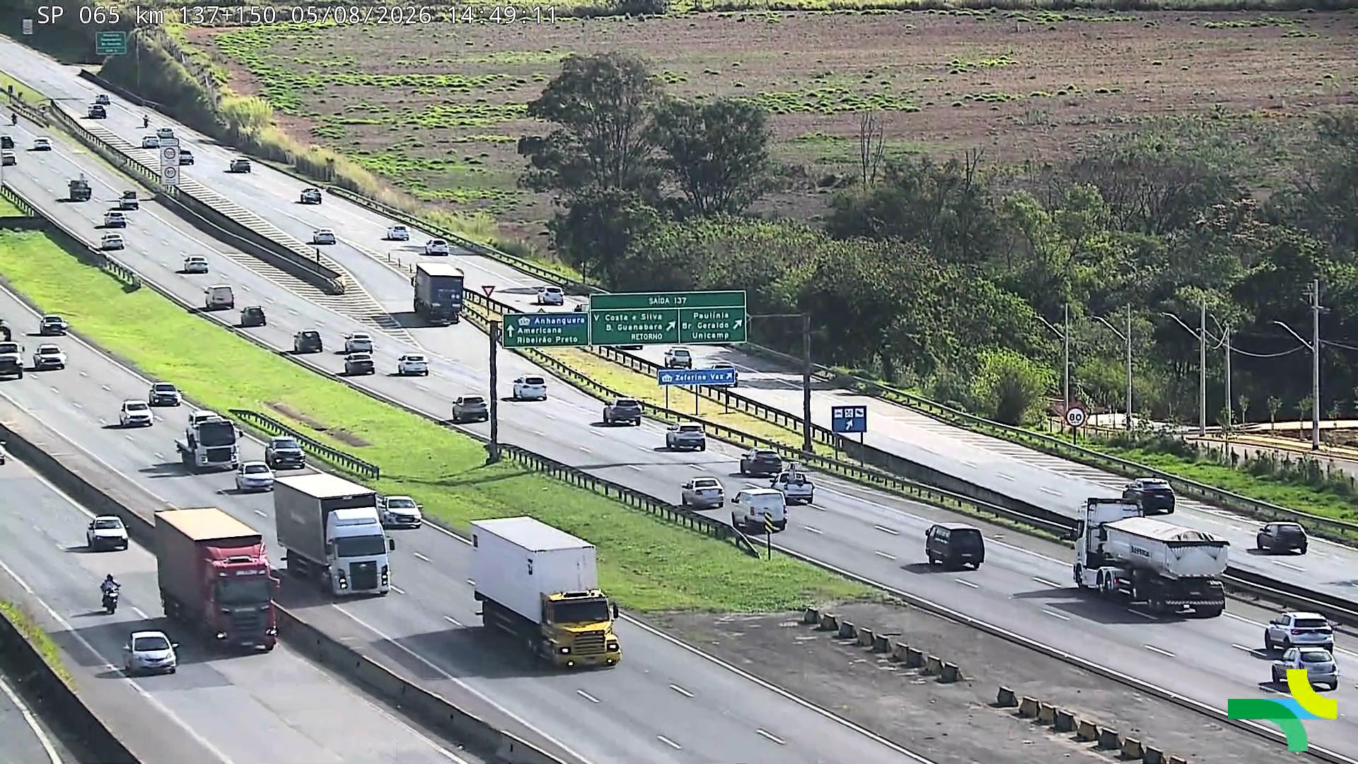 Acesso da D. Pedro I (SP-065) à Prof. Zeferino Vaz (SP-332), em Campinas, terá alteração nesta quinta-feira (6/8)